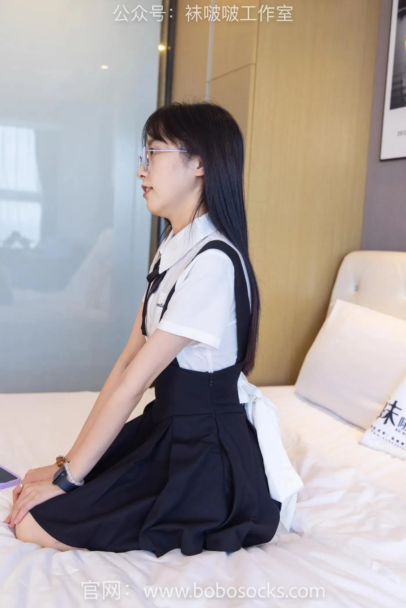 [BoBoSocks袜啵啵]NO.121 稚予-高跟鞋、白棉袜、肉丝 [138P]插图9